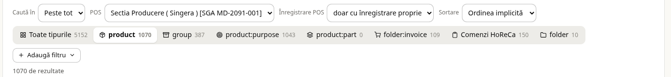 După Șterge filtrele: 1070 de rezultate, fără filtre