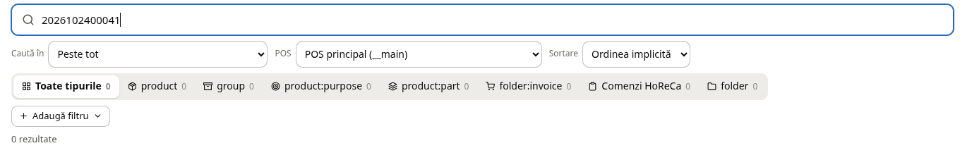 Căutarea codului șters: 0 rezultate